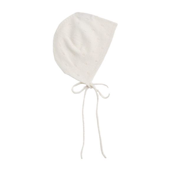 Pointelle Bonnet, Snow White | Maisonette