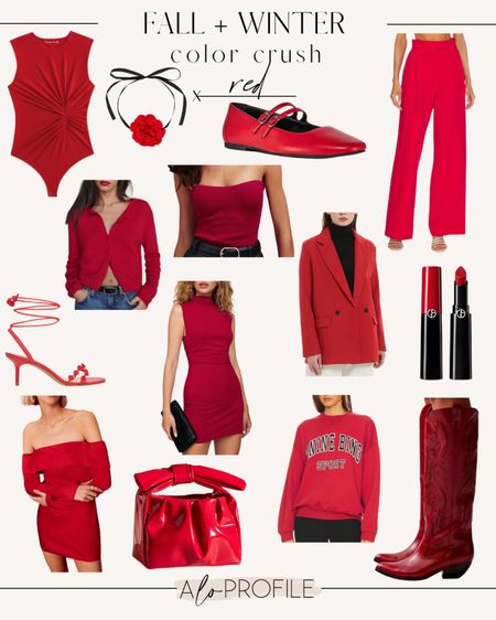 Fall + Winter color crush: RED 🌹🍒🍎☎️🧨🎈❤️