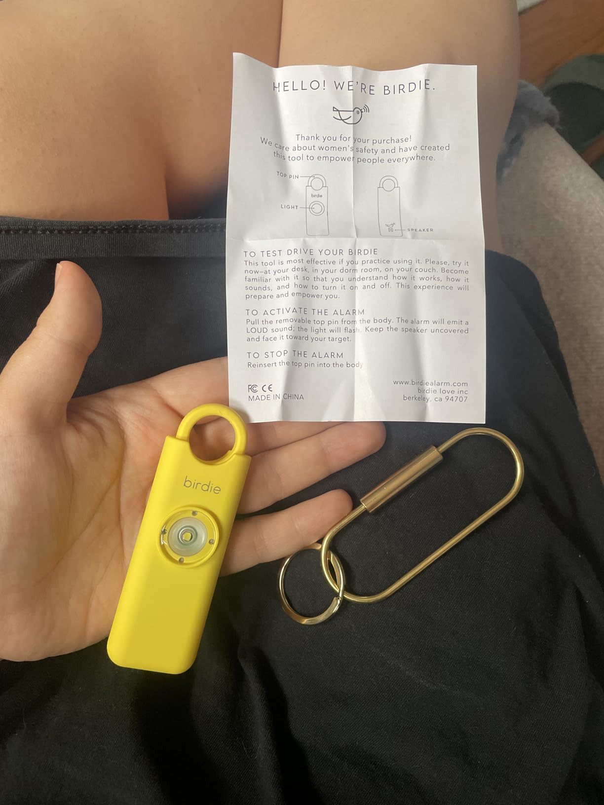 She’s Birdie–The Original Personal Safety Alarm for Women by Women–Loud Siren, Strobe Light... | Amazon (US)