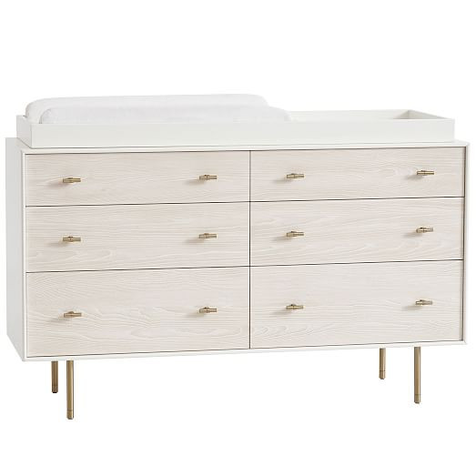 Modernist 6-Drawer Changing Table - White | West Elm (US)