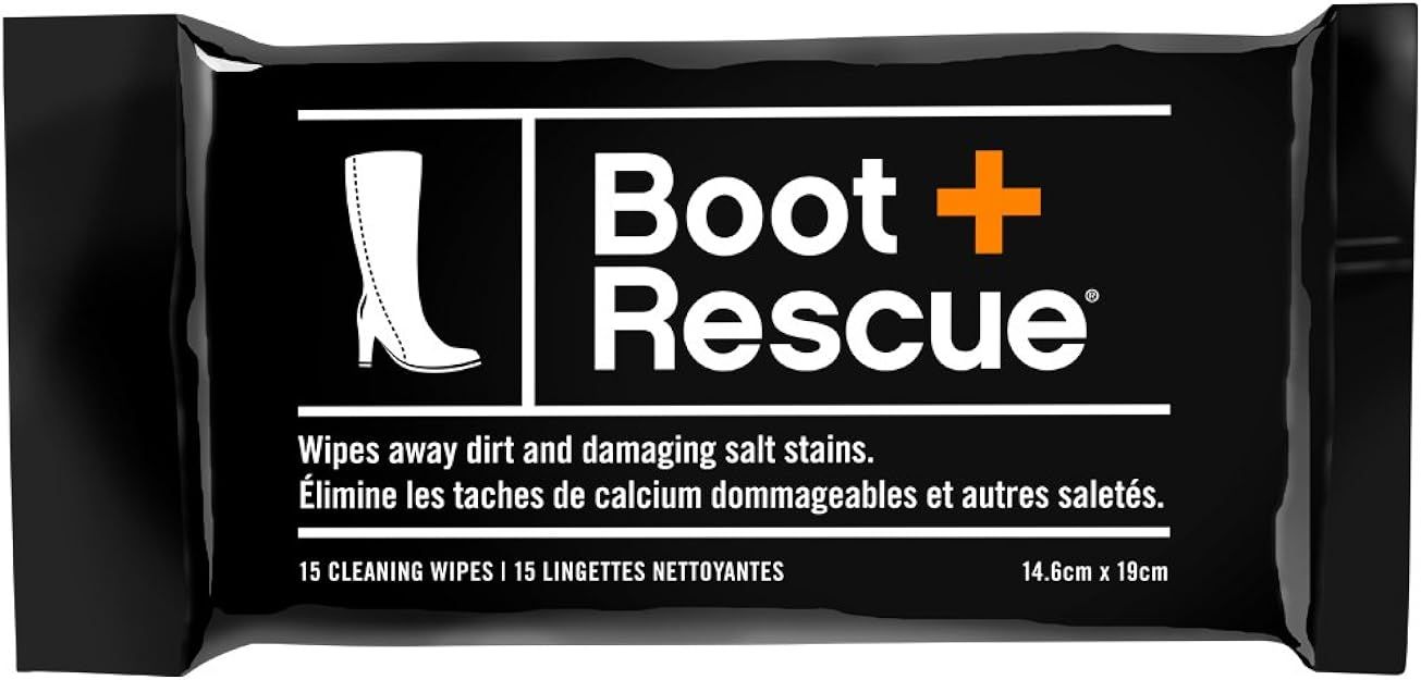 BootRescue All Natural Cleaning Wipes for Leather & Suede Shoes & Boots for Dirt, Salt Stains | Amazon (US)