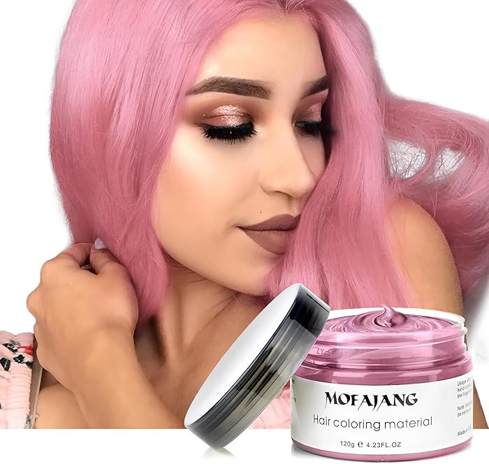 VOLLUCK Temporary Hair Wax Natural Instant Hair Color Wax Pomades 4.23 oz, Dosposable Hair Stylin... | Amazon (US)