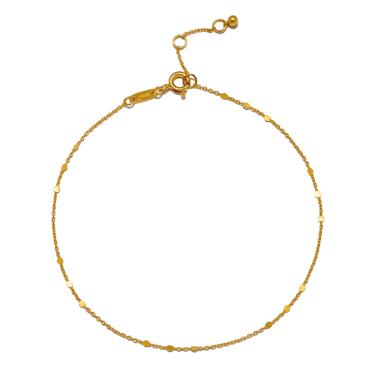 Step Into Light Shimmering Chain Anklet | Satya Jewelry