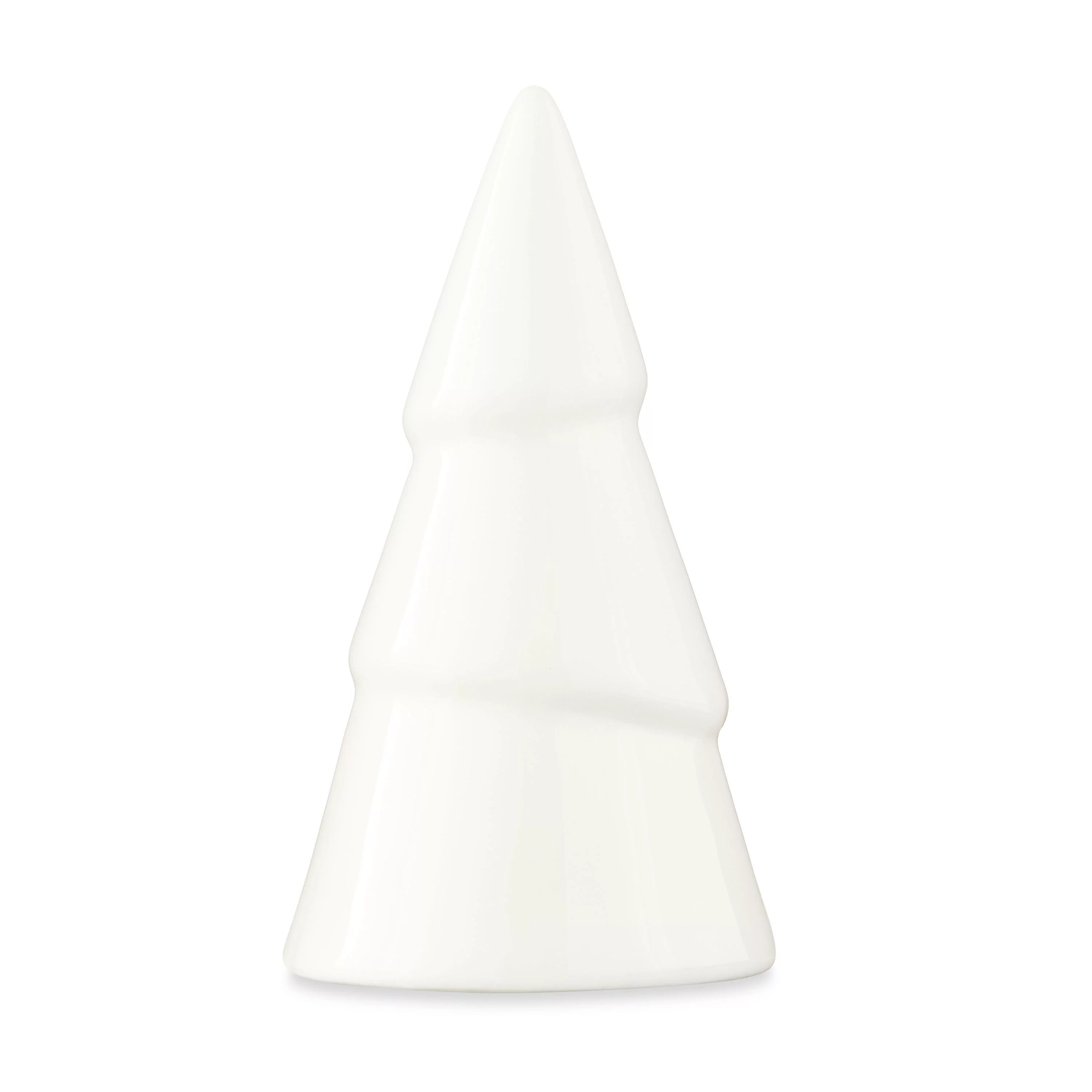 5 in Ceramic Tree Tabletop Christmas Decoration, White, by Holiday Time | Walmart (US)