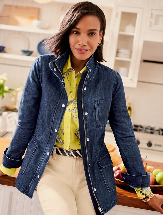 Denim Field Jacket | Talbots