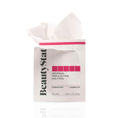 BeautyStat Triple Action One-Step Daily Exfoliating Peel Pad for Uneven Tone, Texture, Fine Lines, Enlarged Pores - Gentle Exfoliator Pad with AHAs, BHAs, Glucosamine to Brighten | Amazon (US)