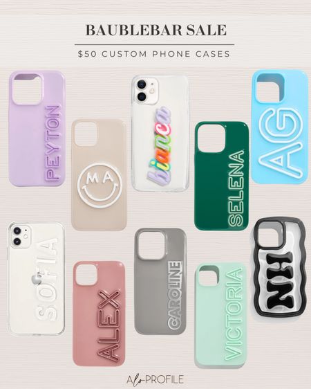 Bauble bar annual phone case sale is here!! Custom phone cases are usually $72 are on sale for $50!! Pick your color, text and style. They also make such great gifts!!

#LTKStyleTip #LTKSummerSales