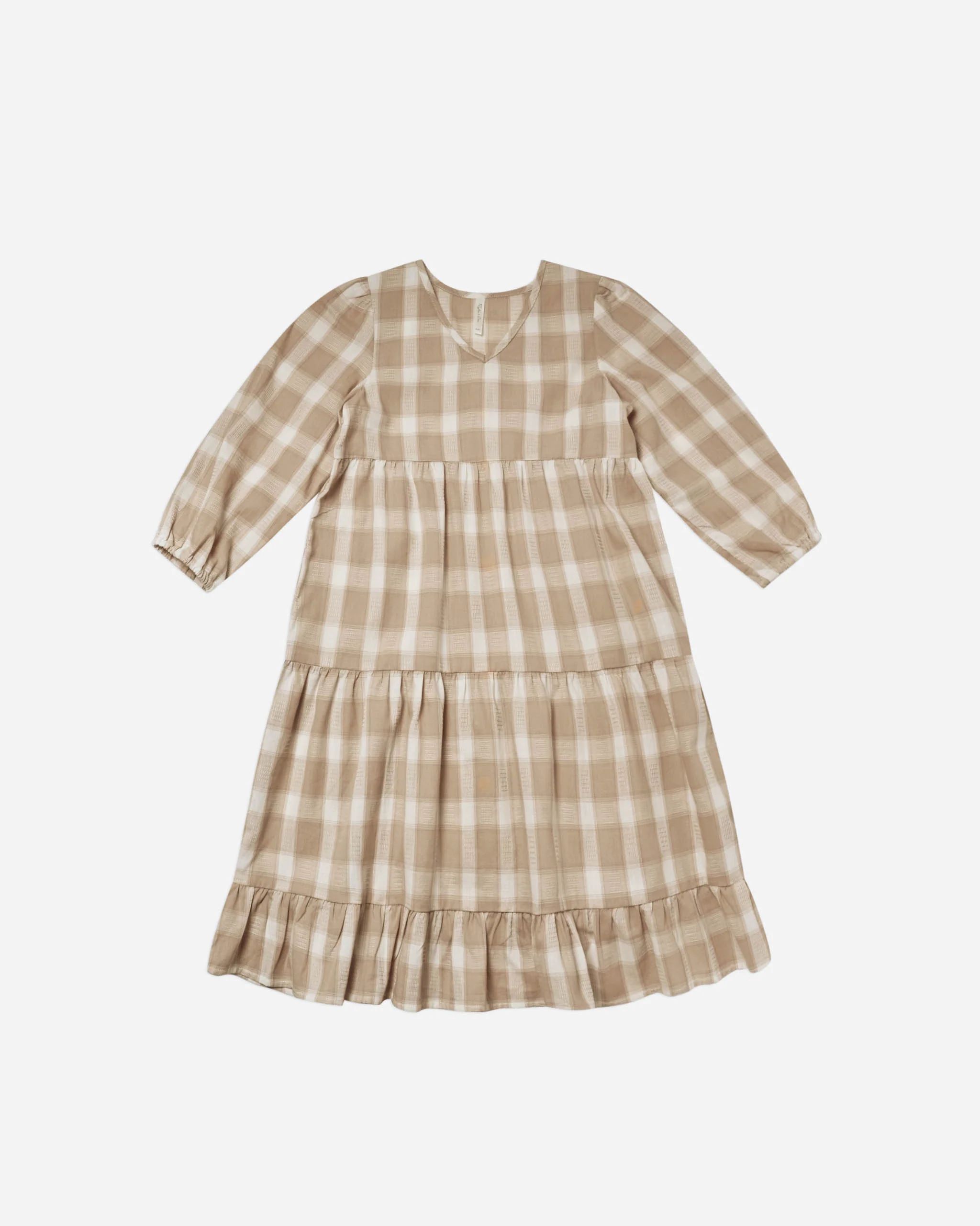 gillian dress || putty plaid | Rylee + Cru