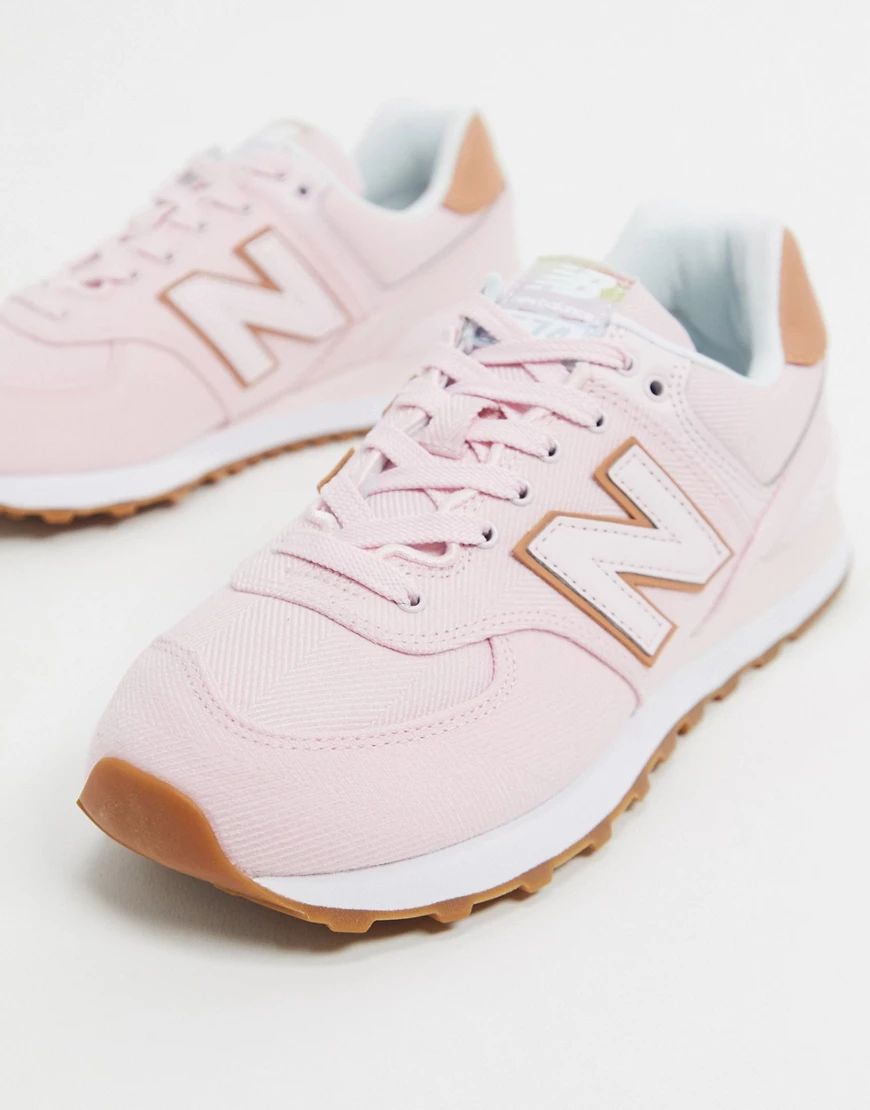 New Balance 574 Mid trainers in pink | ASOS (Global)