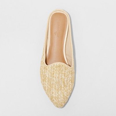 Women's Violet Woven Backless Mules - Universal Thread™ | Target