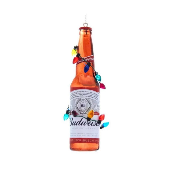 Kurt S. Adler Budweiser Bottle With Christmas Bulbs Ornament | Scheels