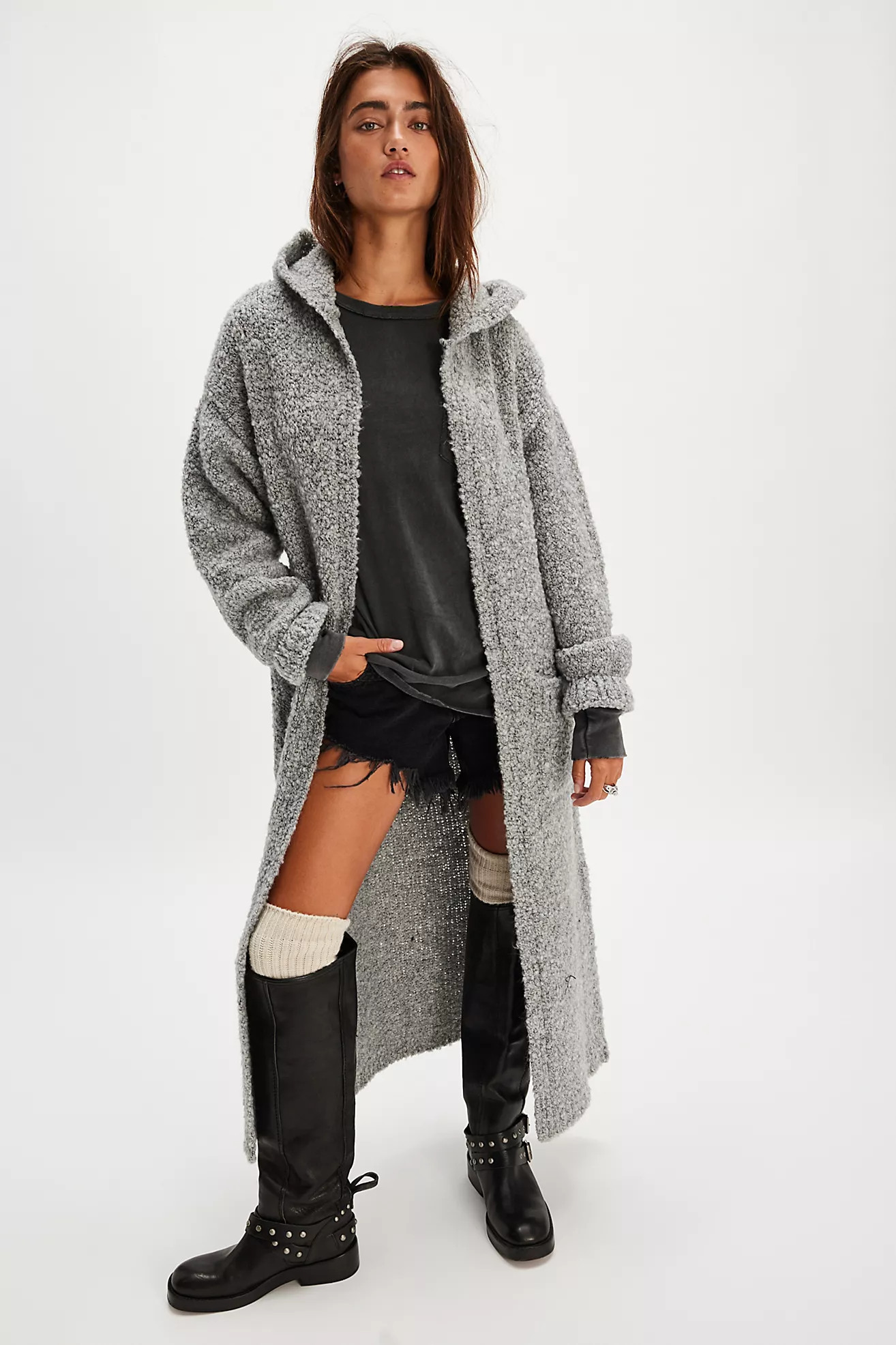Obi Boucle Long Cardi | Free People (Global - UK&FR Excluded)