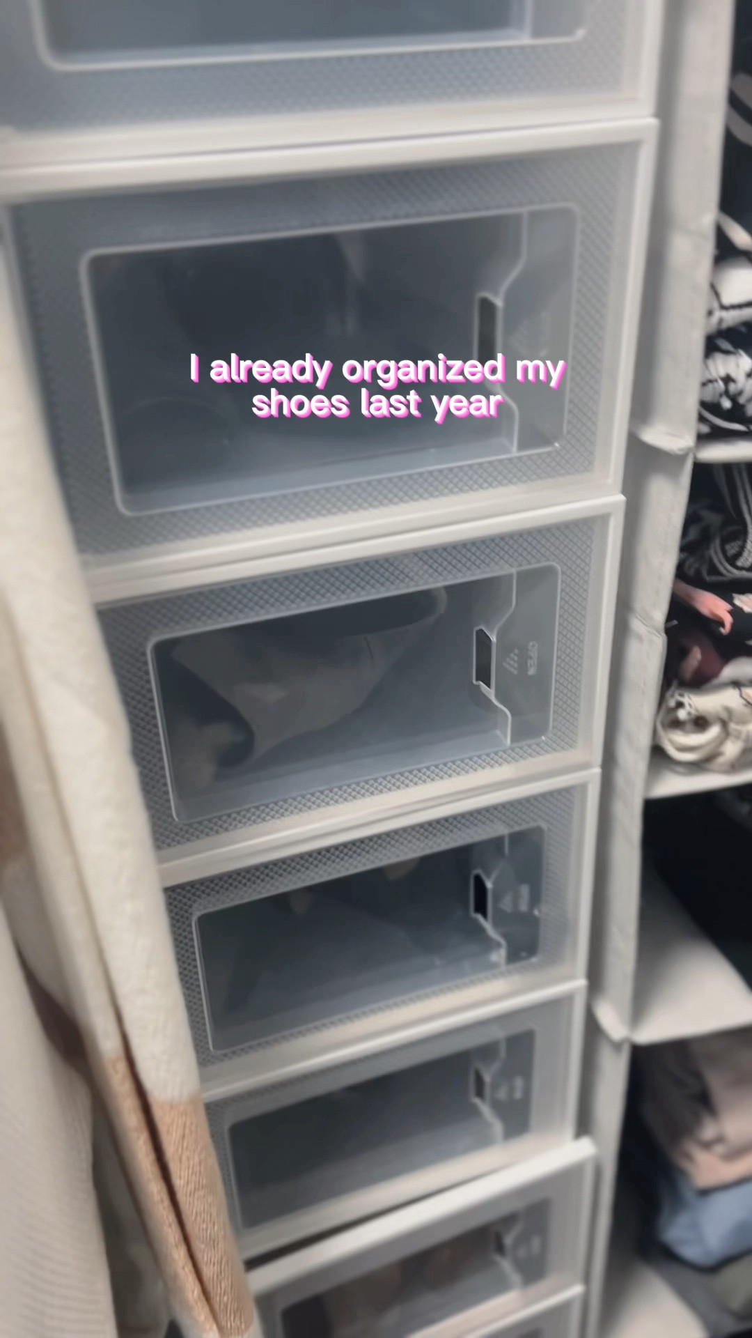 I just have a few small things to do for my #closetcleanup Using tips from my sister, I cleaned out some of the #closetclutter and was able to #declutter the shelves in my closet. The full video will be up on @sisterstrytrends on Instagram and TikTok later today or tomorrow. Stop by to see how I #organizemycloset #closetorganization #closetorganizer #genxwomen #womenover50 #over50women

#LTKGiftGuide #LTKFind #LTKshoecrush
