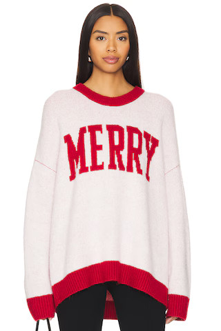 Classic Crewneck Sweater in Merry Graphic Knit | Revolve Clothing (Global)