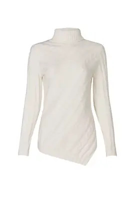 Asymmetrical Cable Sweater | Rent The Runway