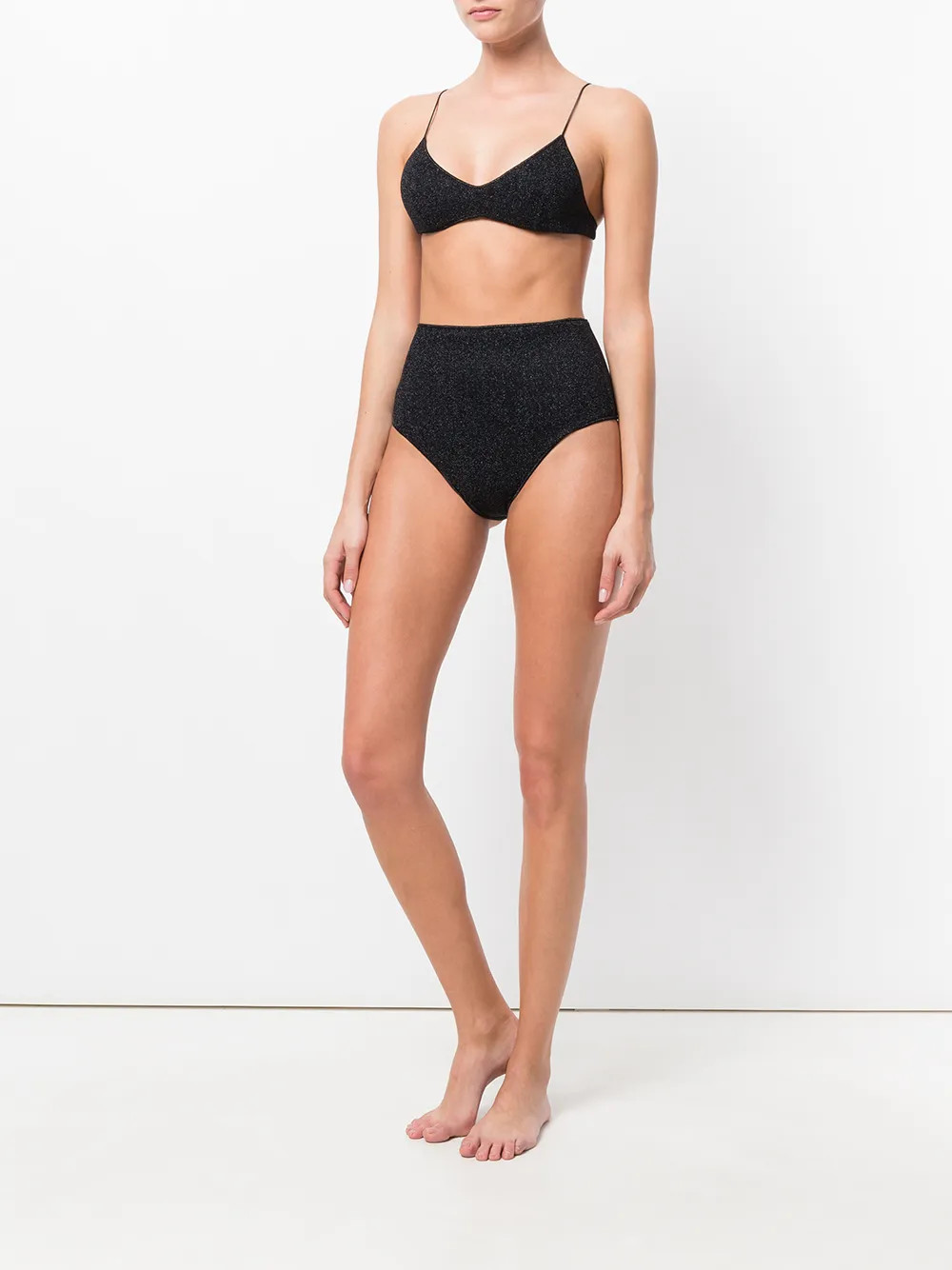 metallic thread bikini | Farfetch (US)