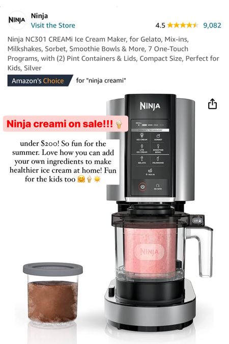 Ninja Creami ice cream maker on sale from Amazon 🙌🏼 Memorial Day weekend home sale🍦

#LTKFamily #LTKKids #LTKHome