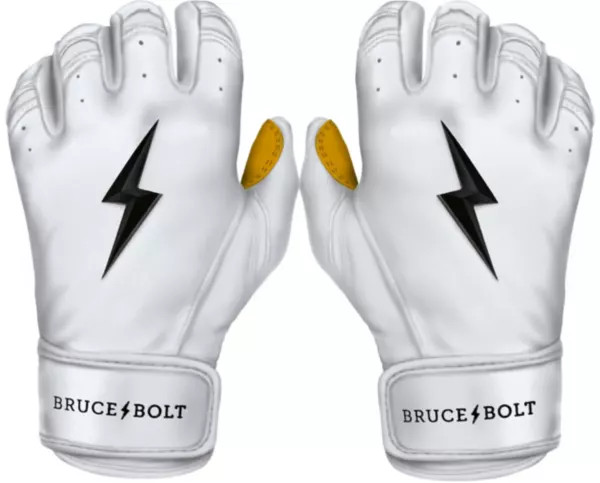 Bruce Bolt Youth Short Cuff Gold Palm Batting Gloves | Dick's Sporting Goods