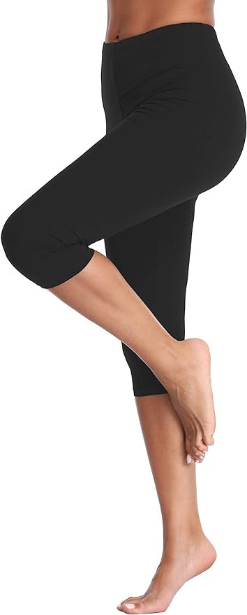 Kotii Capri Leggings Crop Leggings Yoga Pants | Amazon (US)