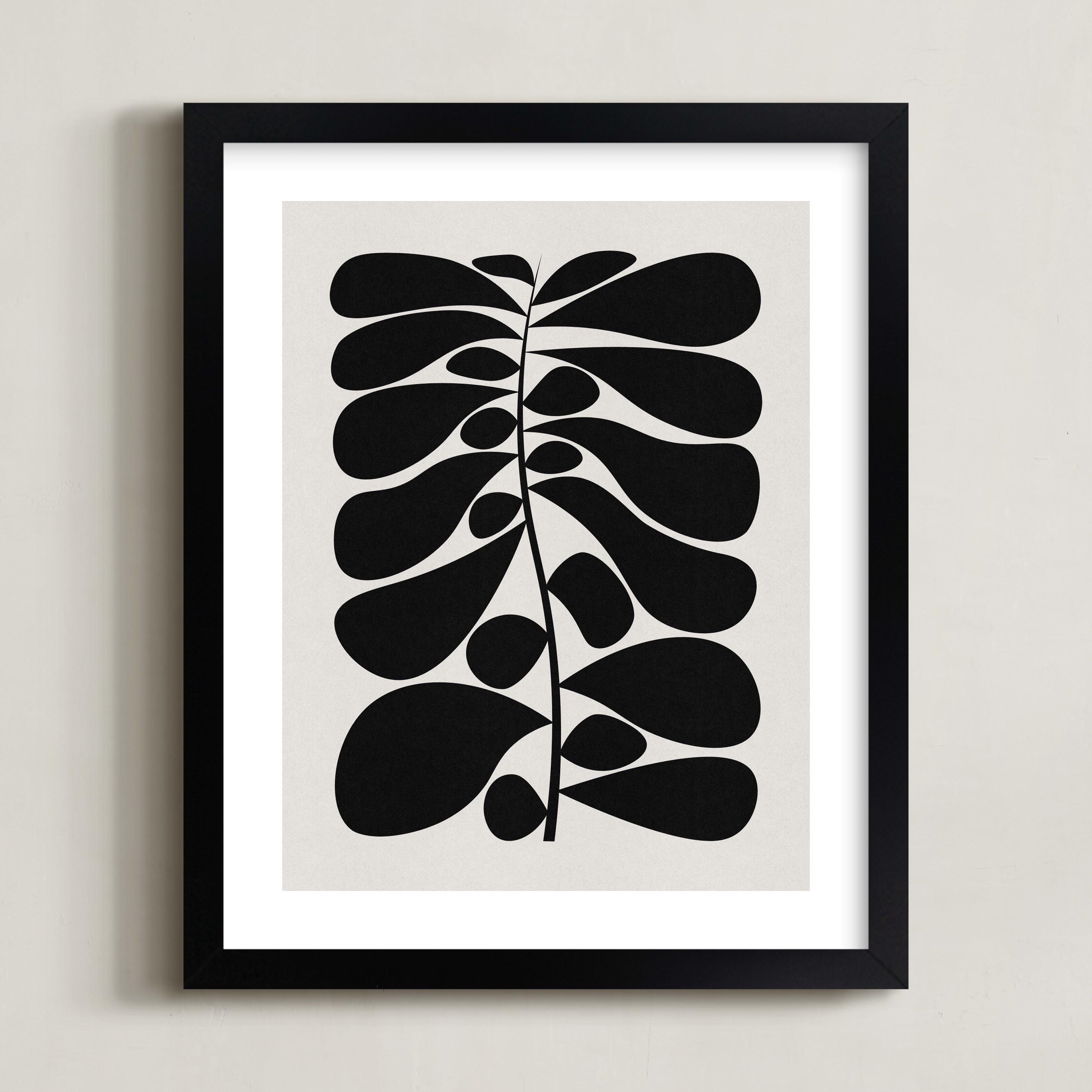 "Black Plant I" - Graphic Limited Edition Art Print by Alisa Galitsyna. | Minted