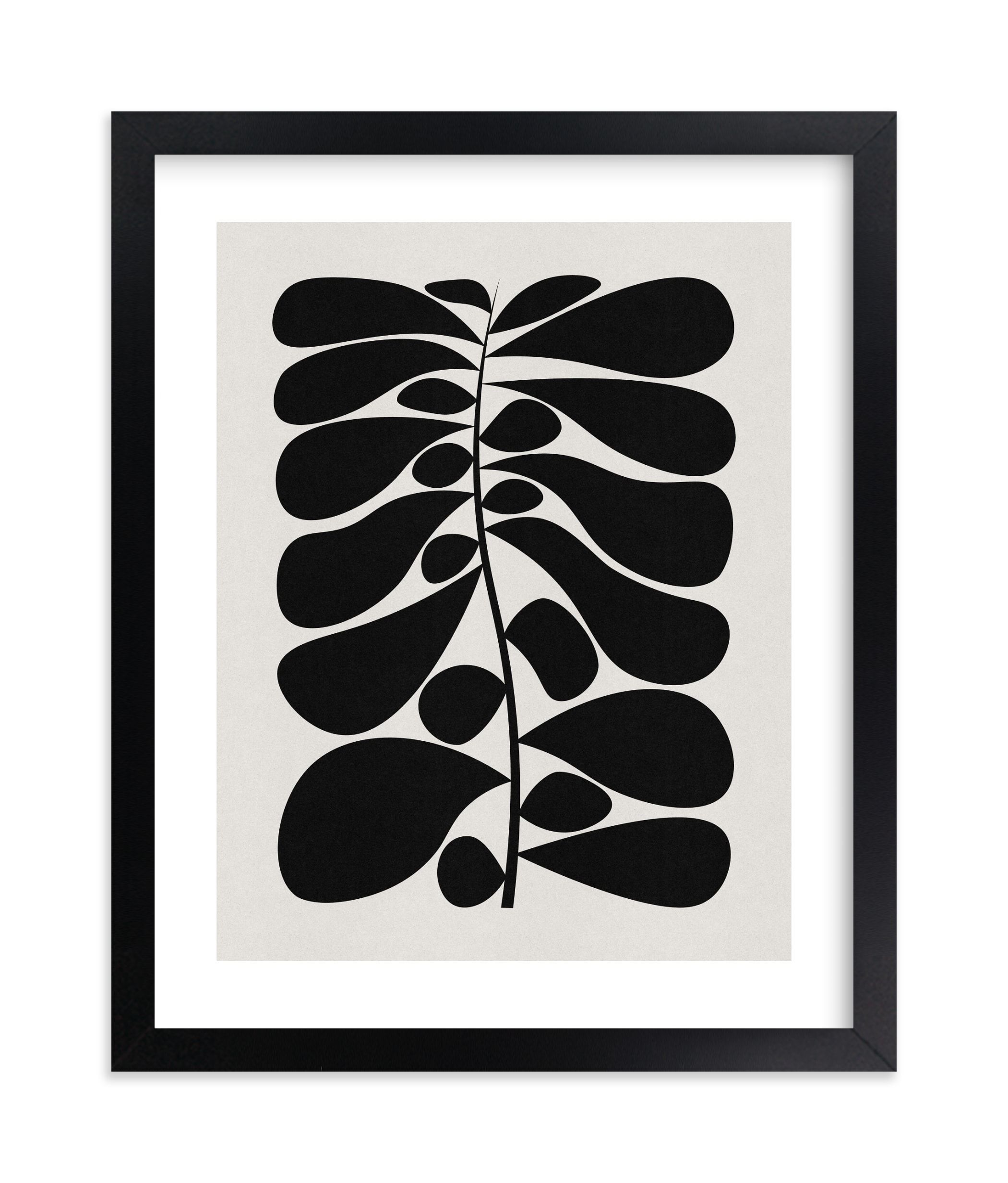 "Black Plant I" - Graphic Limited Edition Art Print by Alisa Galitsyna. | Minted