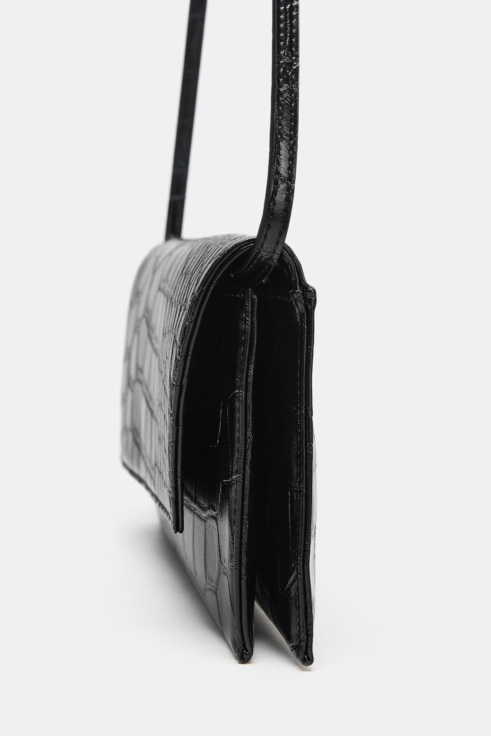 EMBOSSED FLAP BAG | Zara UK