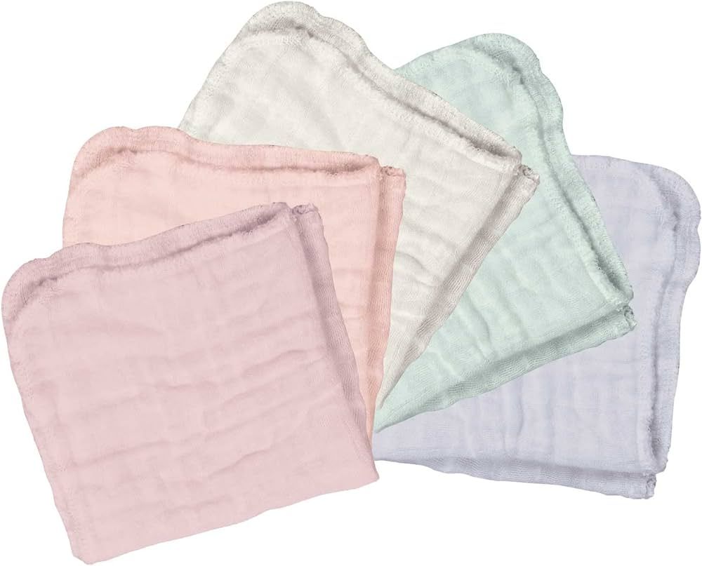 green sprouts Reusable Muslin Cloths Made from Organic Cotton (5 Pack) |Reusable Baby Wipes | Wit... | Amazon (US)