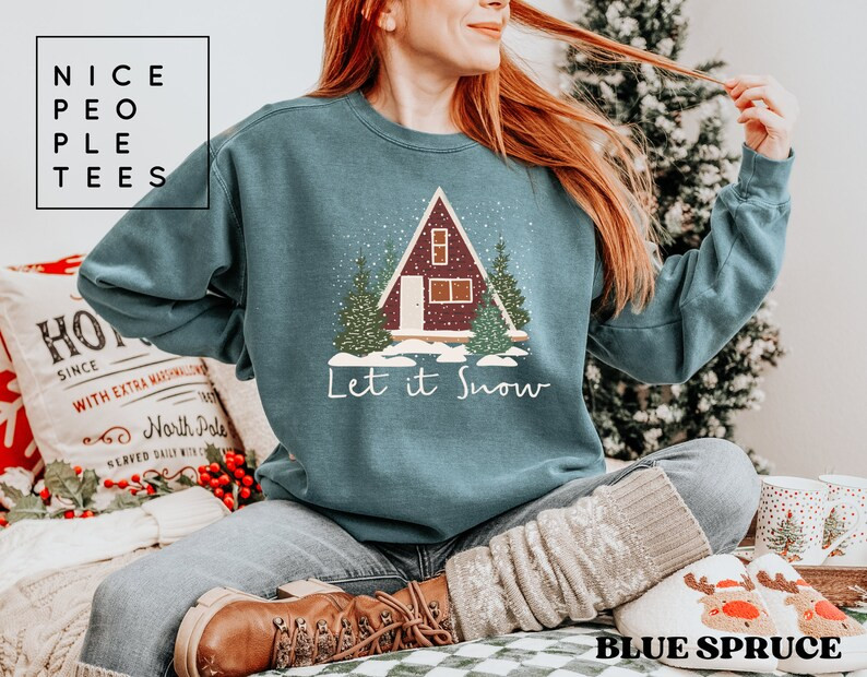 Christmas Sweatshirt, Merry Christmas Sweatshirt, Christmas Shirt for Women, Christmas Crewneck S... | Etsy (US)