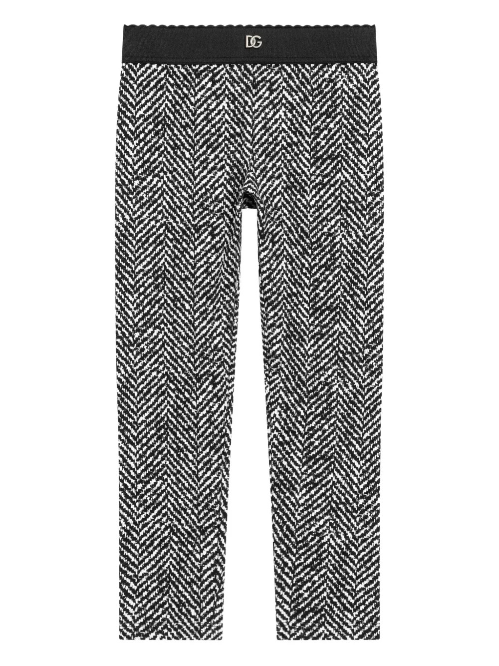 Dolce & Gabbana Kids chevron-pattern Leggings | Black | FARFETCH | Farfetch Global