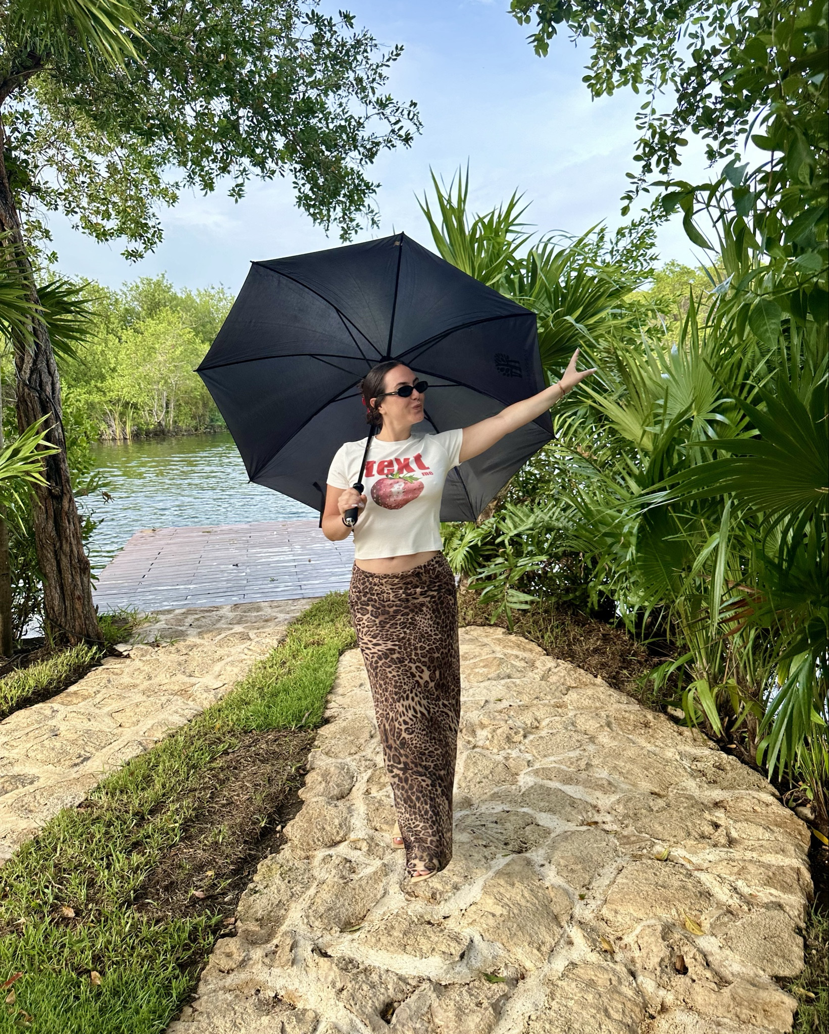 In the jungle but text me? 🐆 shirt from edikted 
#cheetah #leopard #longskirt 

#LTKSummerSales #LTKU #LTKSaleAlert