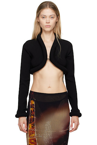 Black 'The Knit 3D' Cardigan | SSENSE