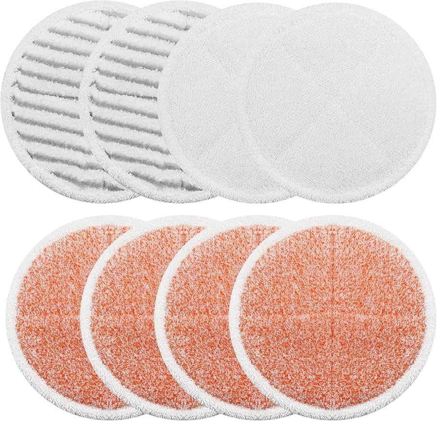 Spinwave Mop Pads Replacement Set Compatible with Bissell Spinwave 2039A 2124: 4 Heavy Scrub Pads... | Amazon (US)