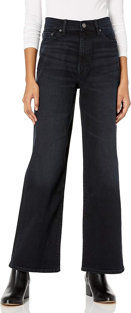 The Drop Women's Lizzy High-Rise Wide Leg Marine Fit Jean | Amazon (US)