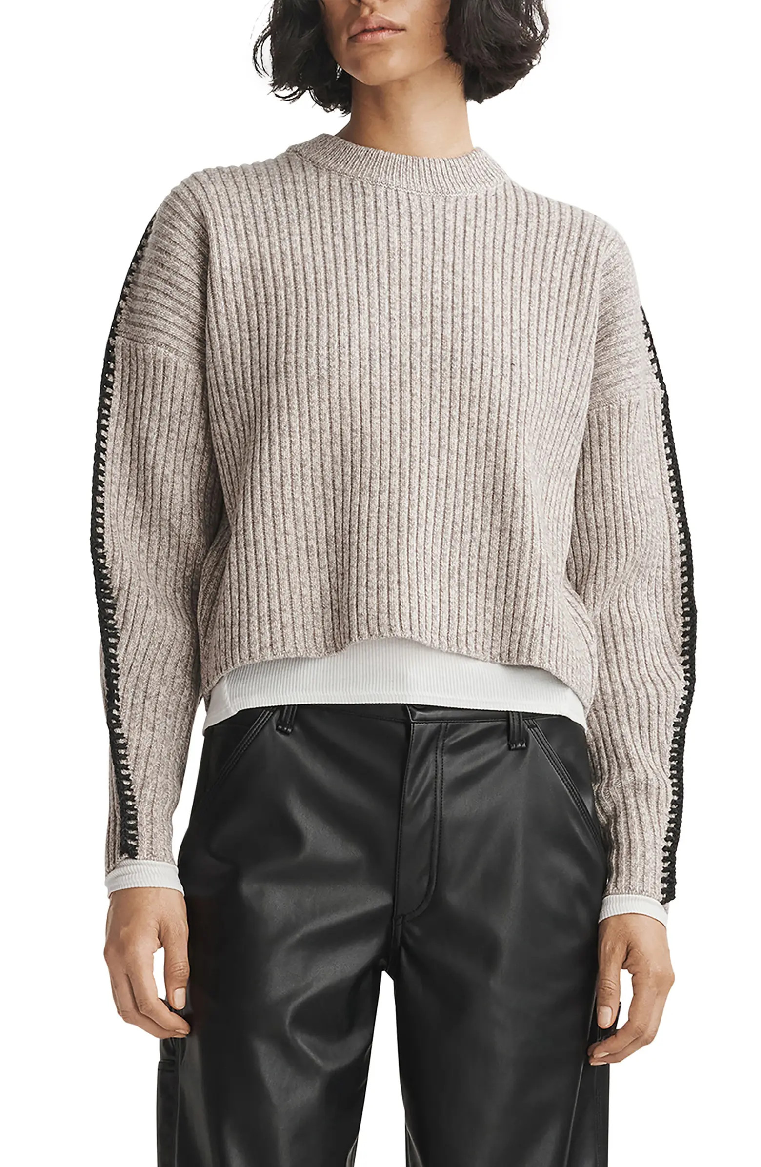 rag & bone Ingrid Crewneck Wool Sweater | Nordstrom | Nordstrom