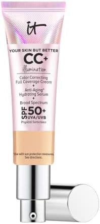 IT Cosmetics Your Skin But Better CC+ Cream Illumination, Medium (W) - Color Correcting Cream, Fu... | Amazon (US)