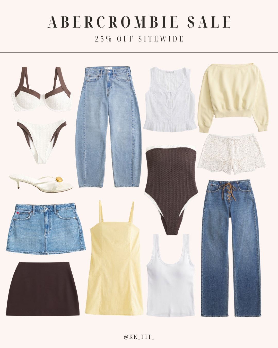 Get 25% off sitewide at Abercrombie with our exclusive in-app code! Some of our favorite jeans and new spring / summer styles. 

 #LTKSpringSale #LTKSaleAlert