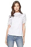 Sugarlips Women's Lomitas High Neck Lace Blouse, White, Medium | Amazon (US)