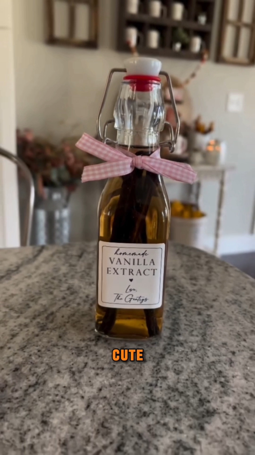If you’re looking for an easy homemade Christmas gift that people will actually use, homemade vanilla extract is one of my all-time favorites! 🎁 And now is the perfect time to make it so it has plenty of time to infuse before the holidays.

Homemade vanilla extract is SO simple to make, but it feels like such a thoughtful, special gift. Plus, once you start baking with real homemade vanilla extract, you may never want to go back to the artificial stuff from the grocery store! 🙌🏻

Pour it into cute little bottles, add a festive label or ribbon, and you have the perfect DIY Christmas gift for neighbors, teachers, coworkers, friends, hostesses, or anyone who loves to bake! 🎄🎀

And the best part? You can make a whole batch at once and knock several people off your Christmas shopping list early. 👏🏻

Want to make your own homemade vanilla extract for Christmas gifts this year?!

Comment “VANILLA” below and I’ll send you everything you need to make it! 🤎

Have you ever made homemade vanilla extract before?!

#LTKHome #LTKSeasonal #LTKdayinmylife