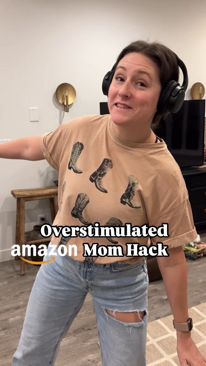 Amazon find! 🔎  Bedtime in my house is pure chaos—kids running around, last-minute snack demands, and the never-ending battle to get them to actually stay in bed. By the time it's over, I’m completely overstimulated and just need a break. That’s why I got these wireless headphones that connect to the TV—now I can tune out the noise, put on my favorite Netflix show, and actually enjoy some me-time while tackling the dishes. It’s a total game-changer for my sanity and to-do list! 
