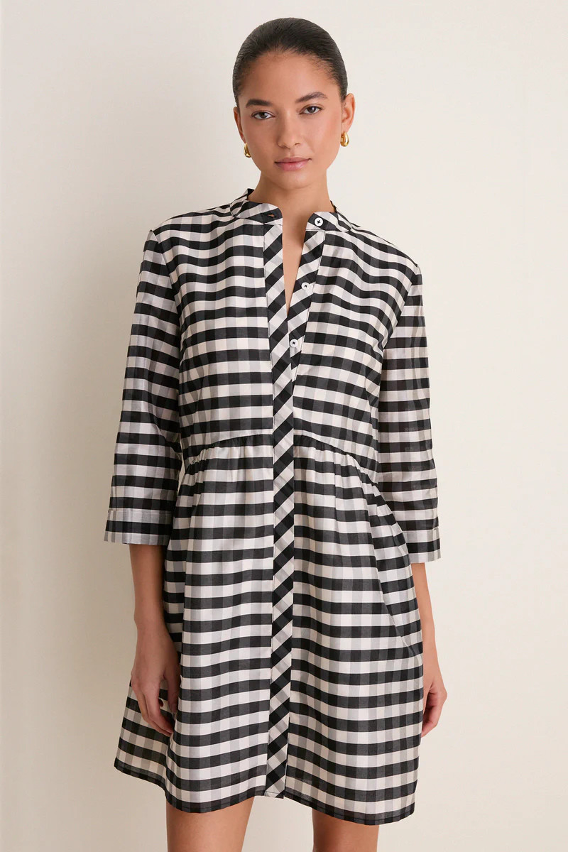 Midnight Check Royal Shirt Dress | Tuckernuck (US)