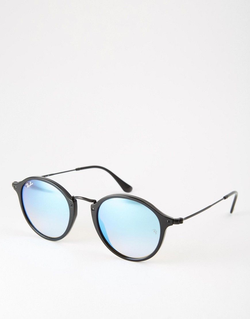 Ray-Ban Round Sunglasses RB2447 Mirror | ASOS UK