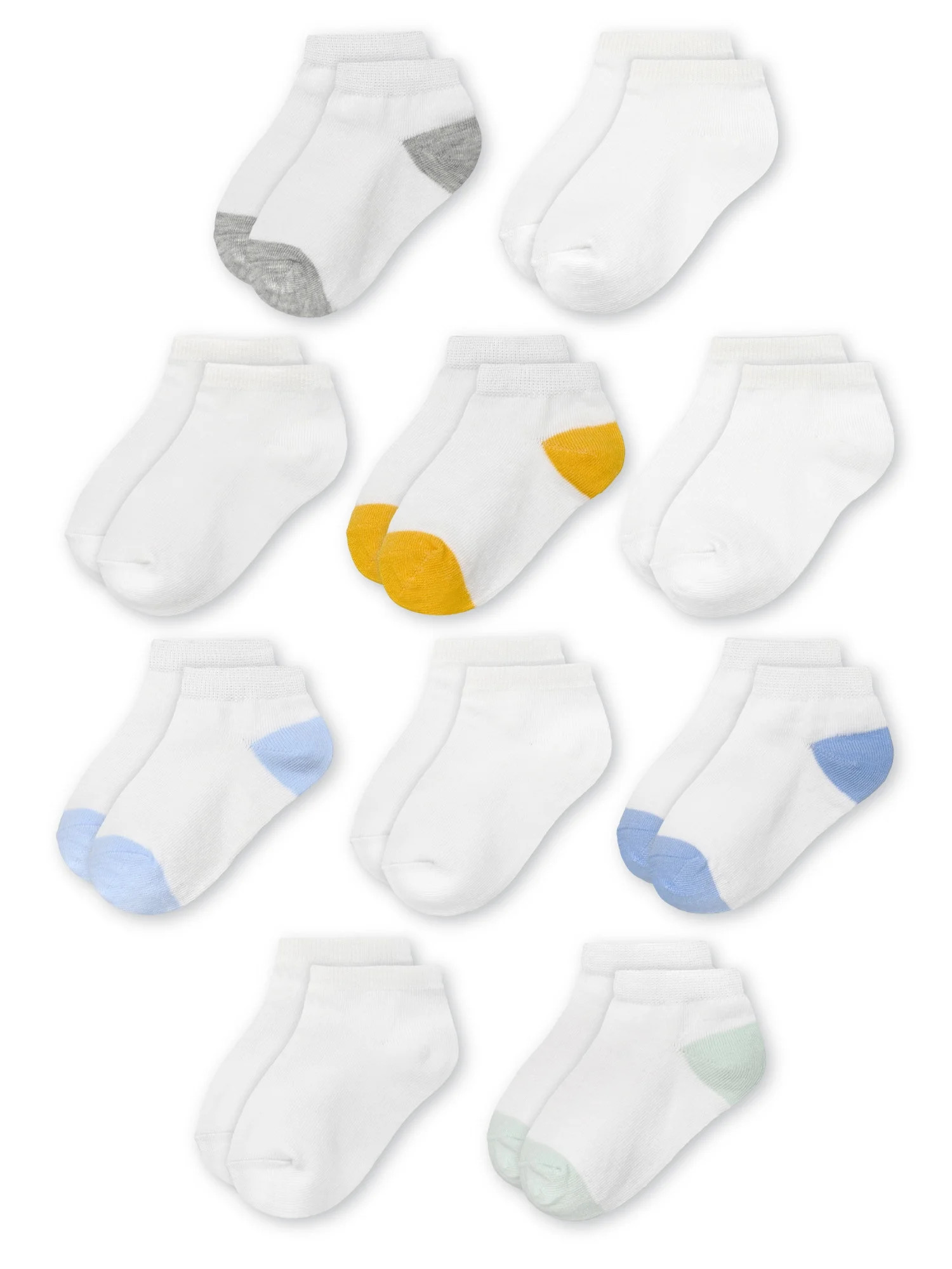 Wonder Nation Baby Low Cut Socks, 10 Pack, 0M- 5T | Walmart (US)