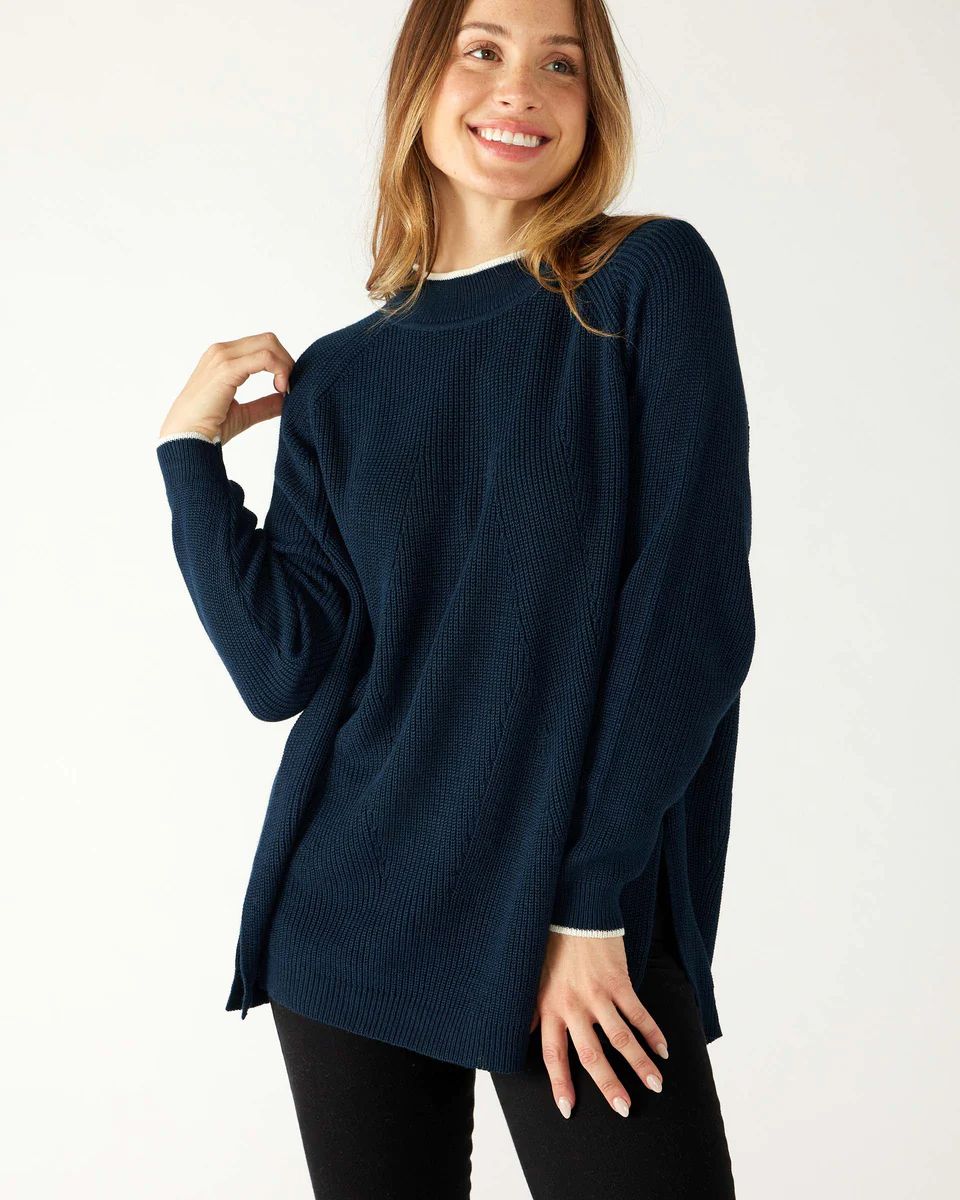 Camden Mock Neck Sweater | MERSEA