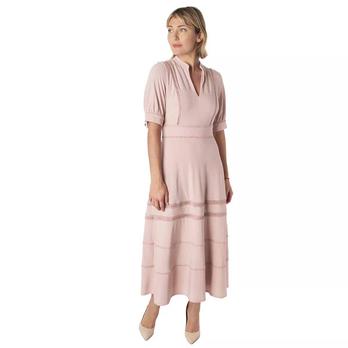 Women's Taylor Dress Splitneck Midi Dress | Kohl's