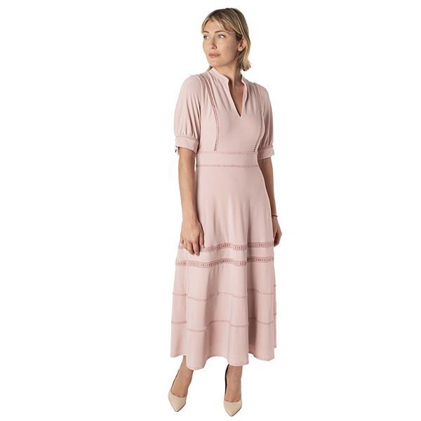 Women's Taylor Dress Splitneck Midi Dress | Kohl's