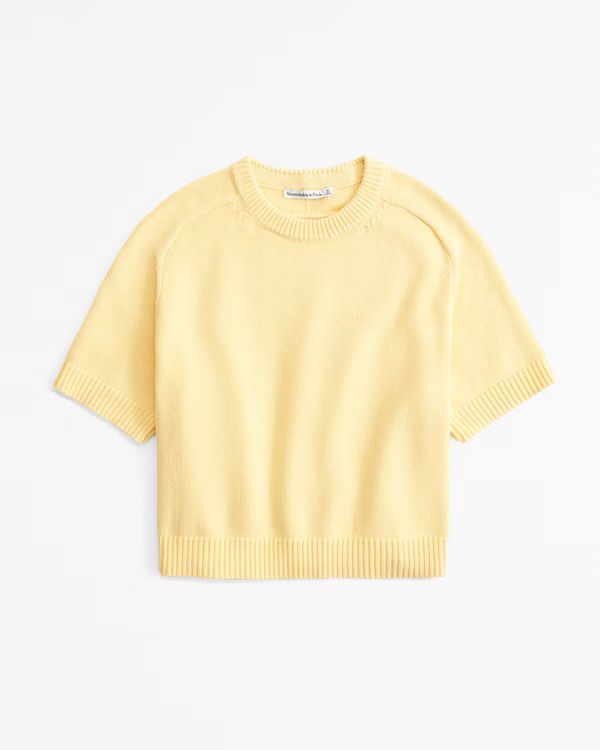 The A&F Madeline Crew Sweater Tee | Abercrombie & Fitch (US)