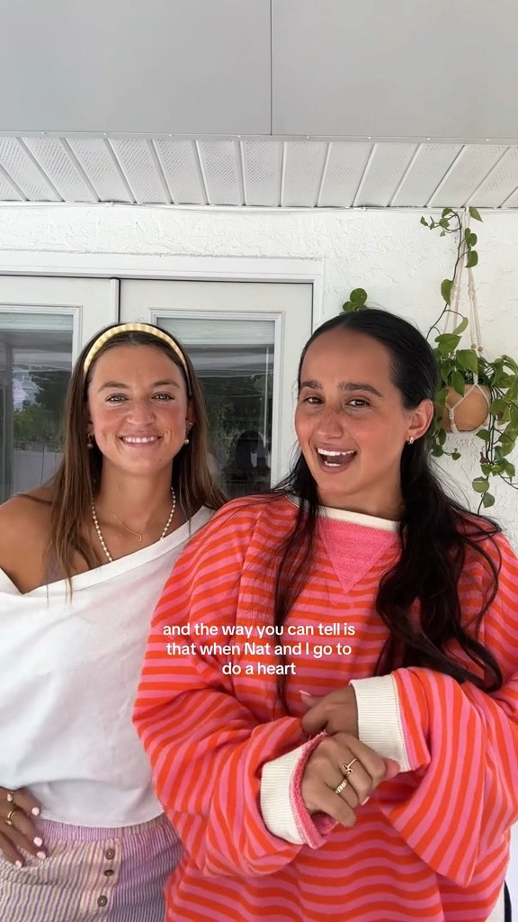 nat and I will always bring the colorful stripes to every hang hahahah!! this free people stripe longsleeve is such a classic piece I am obsessed with every single colorway

summer outfit, crewneck, headband, lounge wear

#LTKStyleTip #LTKSeasonal #LTKVideo