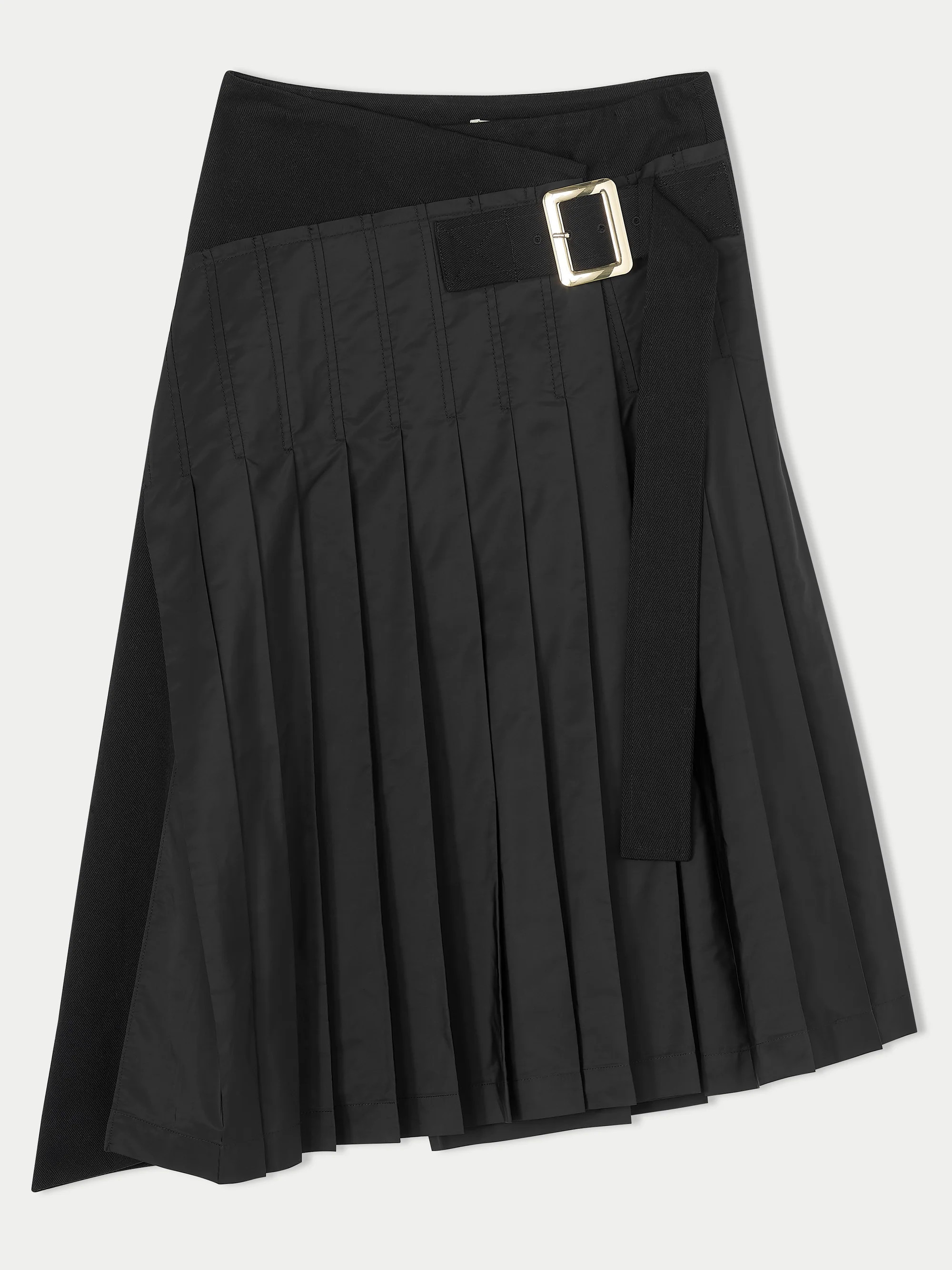 Collagerie Pleated Kilt Skirt | Black | Jigsaw (UK)