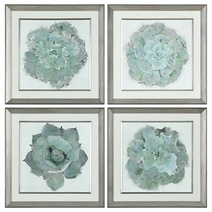 Uttermost Natural Beauties Glass Botanical Prints in Multi-Color (Set of 4) | Homesquare