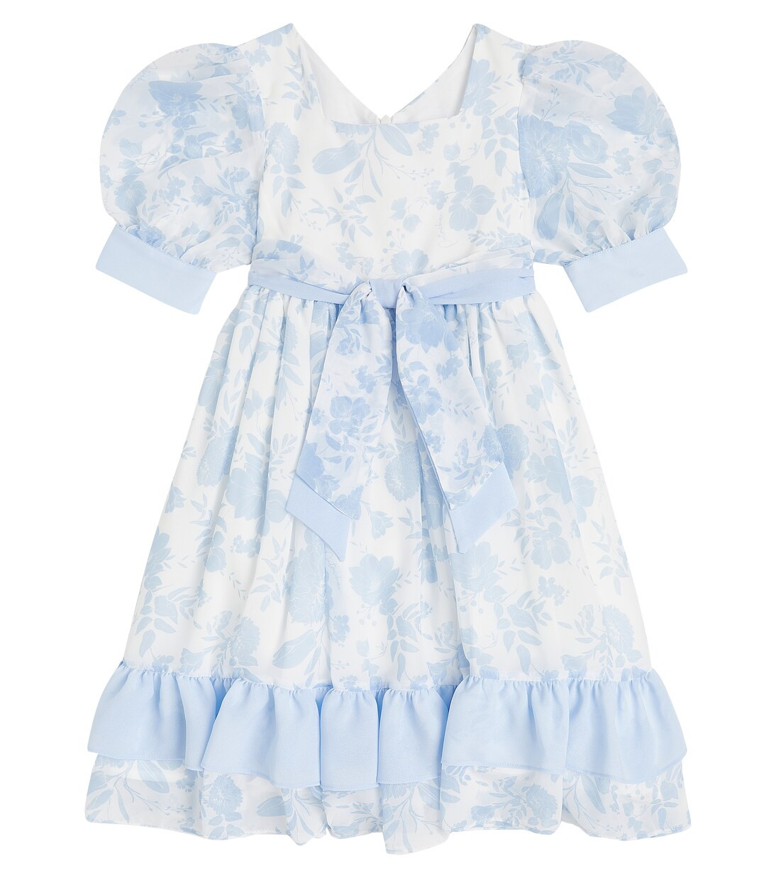 Bow-detail floral chiffon dress | Mytheresa (US/CA)
